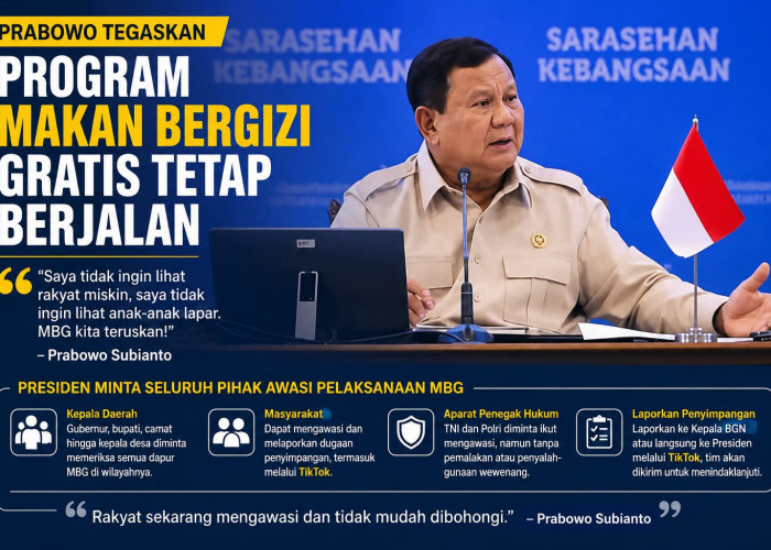 Prabowo Tegaskan Program Makan Bergizi Gratis Tetap Berjalan, Minta Kepala Daerah dan Masyarakat Awasi