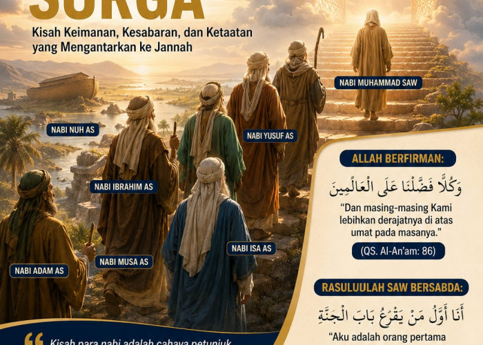 Meneladani Para Nabi yang Dijanjikan Surga: Kisah Keimanan, Kesabaran, dan Ketaatan yang Mengantarkan ke Janna