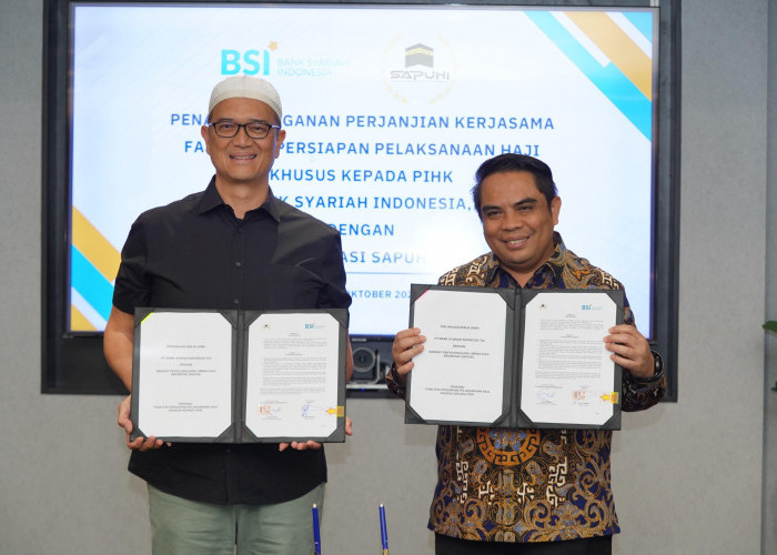 Perkuat Islamic Ecosystem, BSI dan Asosiasi Haji Umrah Jalin Kerjasama 