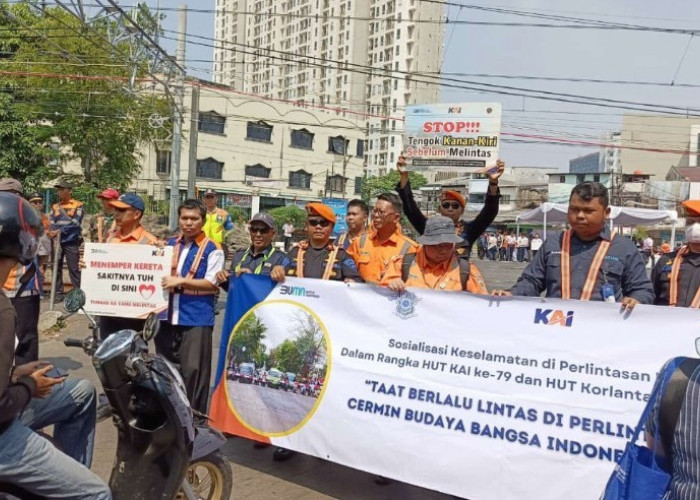 KAI Daop I Jakarta Ingatkan Warga Tertib di Perlintasan, Kasus KA Tertemper Meningkat