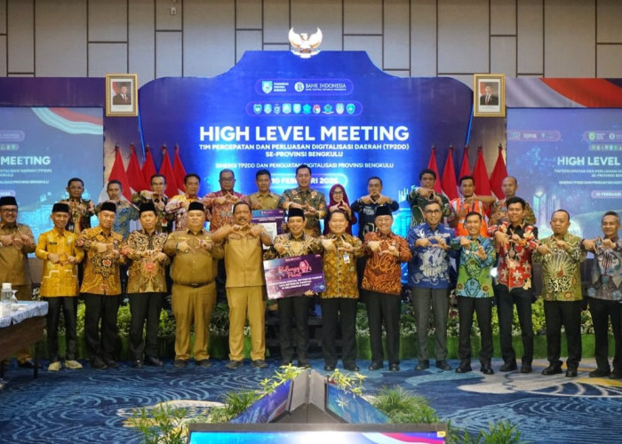  Wagub Ajak Kada Melek Digital, High Level Meeting TP2DD se-Provinsi Bengkulu