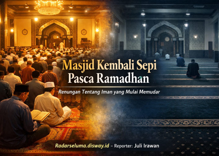 Masjid Kembali Sepi Pasca Ramadhan: Renungan Menyentuh tentang Konsistensi Iman yang Mulai Memudar