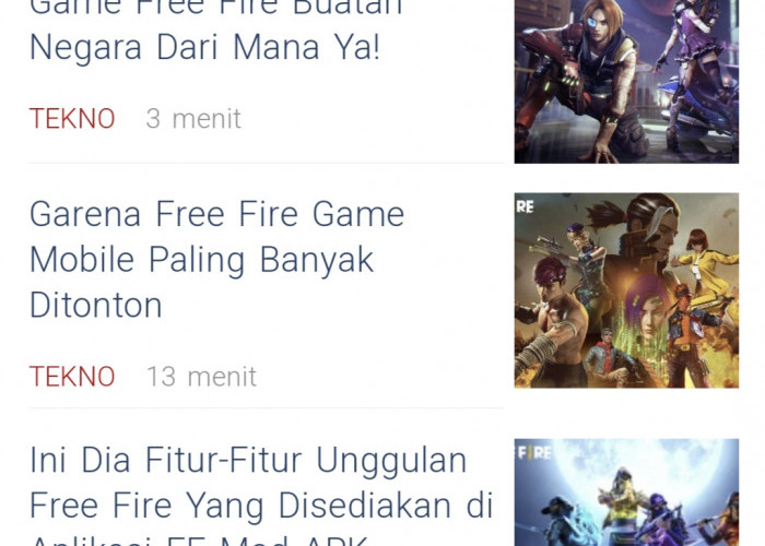 Catatan Game Free Fire Terpopuler, Saat Ini! 