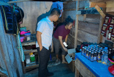 Operasi Pekat Nala, Polsek Semidang Alas Maras Seluma Sita Puluhan Botol Miras