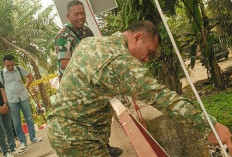 Sempat Viral, Danrem 041/Gamas Tinjau Jembatan Gantung Bandung Agung