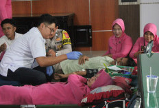  Kodim 0425/Seluma  Donor Darah, Peringati HUT ke-80 Korem 041/Garuda Emas