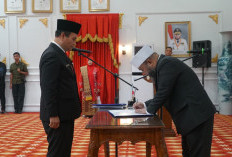  Gubernur Lantik Herwan Antoni Sekdaprov Bengkulu