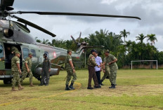  Tinjau  Pembangunan Batalyon TP 891/MS di Seluma, Menhan RI ke Seluma
