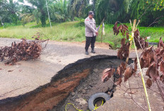 Diguyur Hujan Deras, Jalan Penghubung Bunga Mas–Pasar Sembayat Putus Total