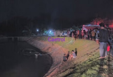 Toyota Innova Terjun ke Saluran Irigasi Lubuk Kebur Seluma